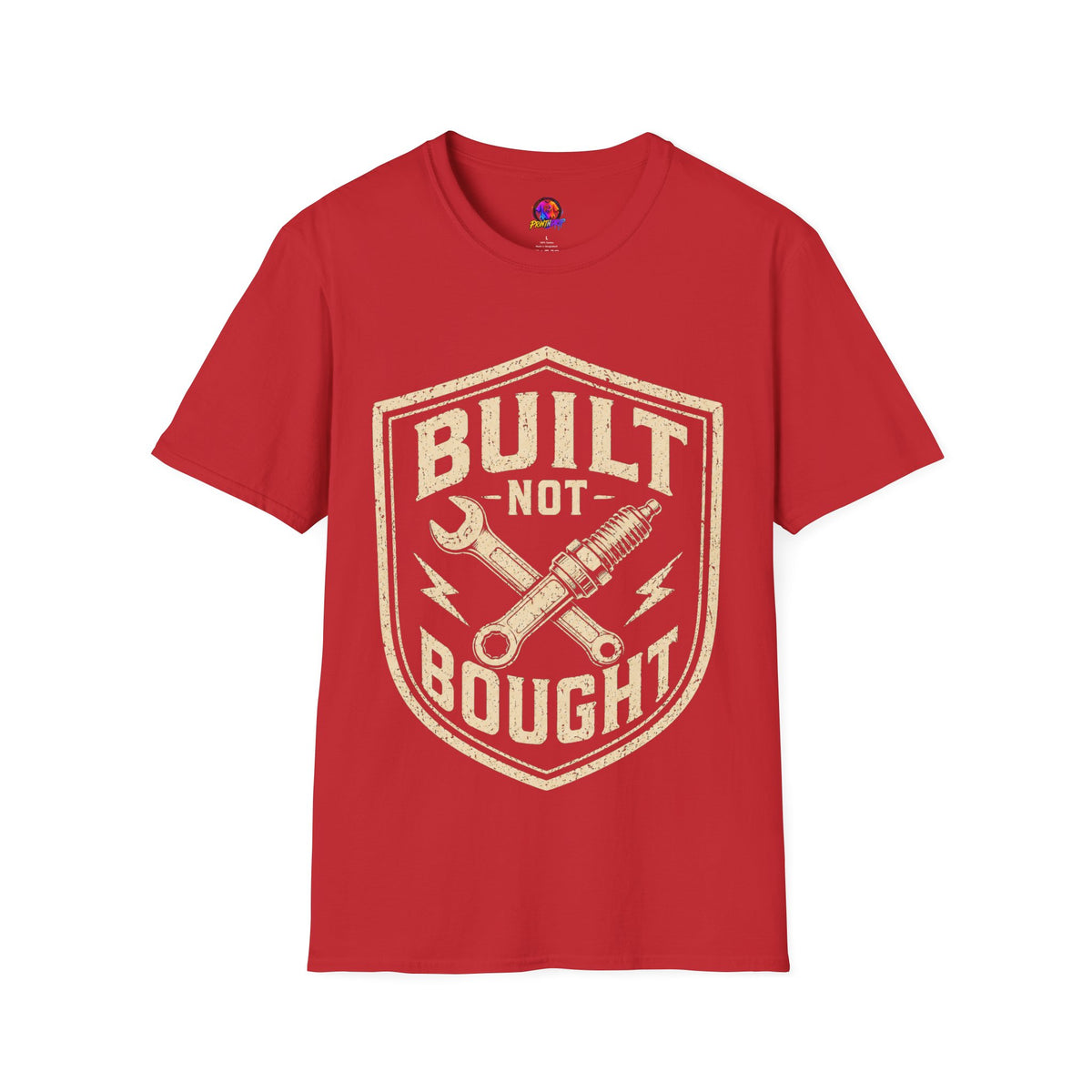 Built Not Bought T-Shirt — Vintage Mechanic Auto Repair Tee