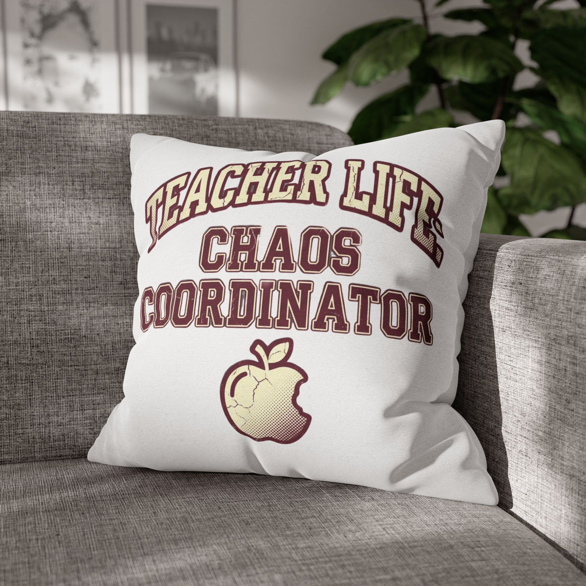 Funny Teacher Life Chaos Coordinator Pillowcase — Funny Teacher Gift