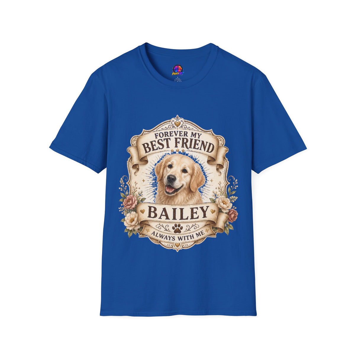 Forever My Best Friend Golden Retriever T-Shirt — Personalized Pet Memorial Tee