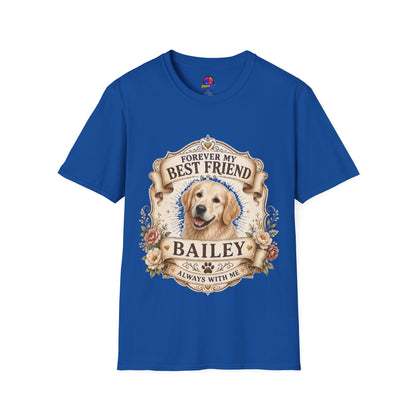 Forever My Best Friend Golden Retriever T-Shirt — Personalized Pet Memorial Tee