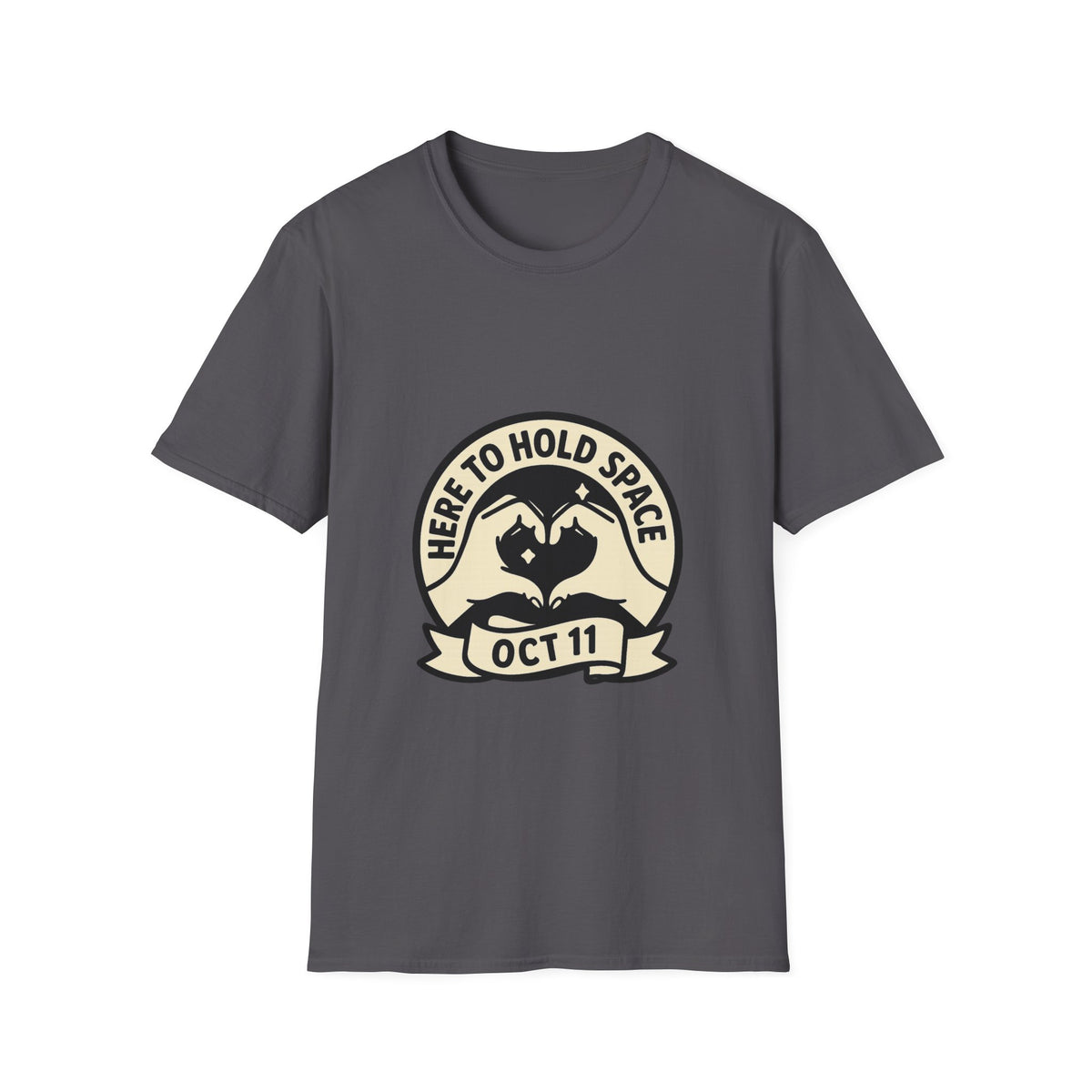 Sea Turtle Rescue Badge T-Shirt — "Here to Hold Space" Oct 11 - Trending Now - October 2026