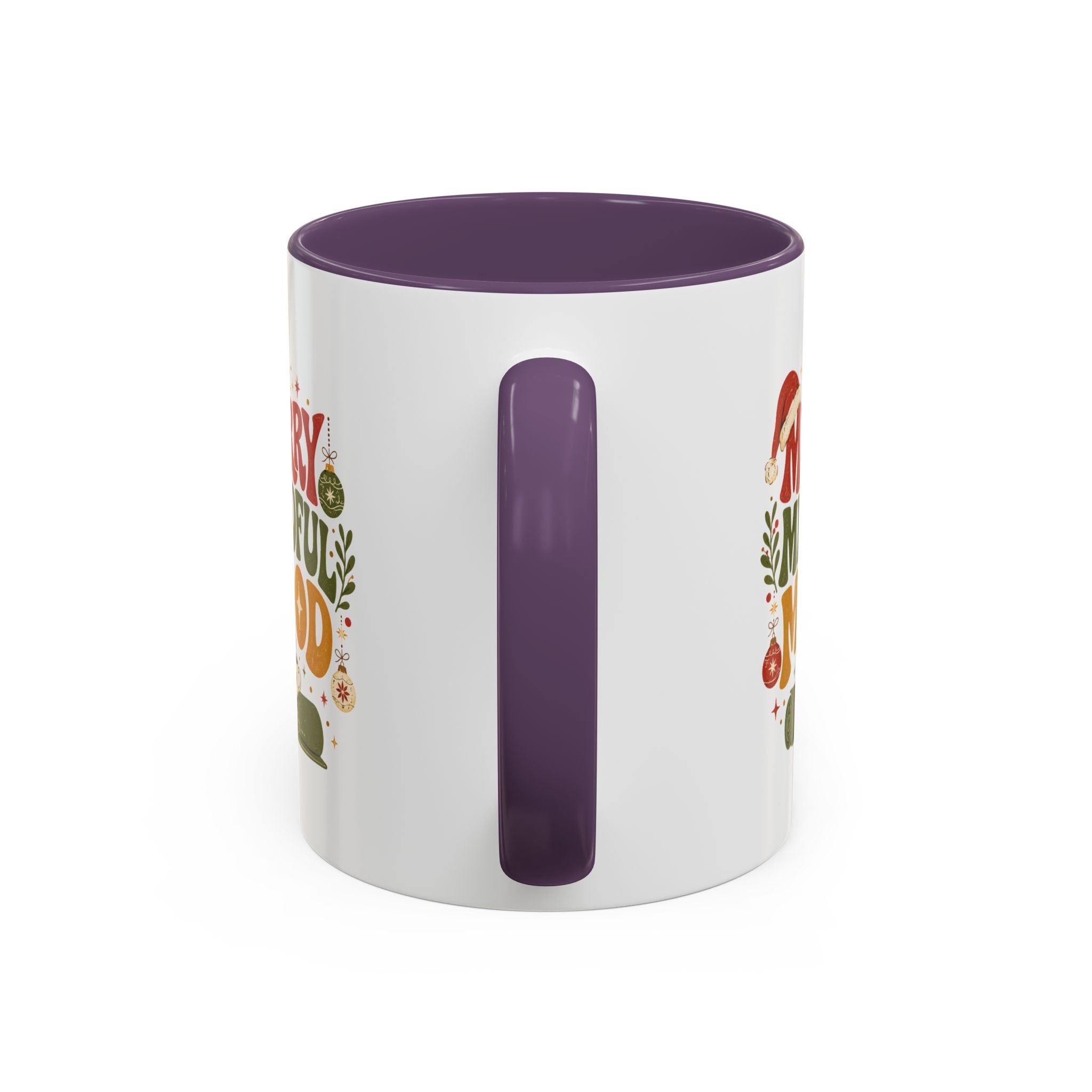 Modern Day Christmas Merry Mindful Mood Coffee Mug — Holiday Yoga & Relaxation Gift