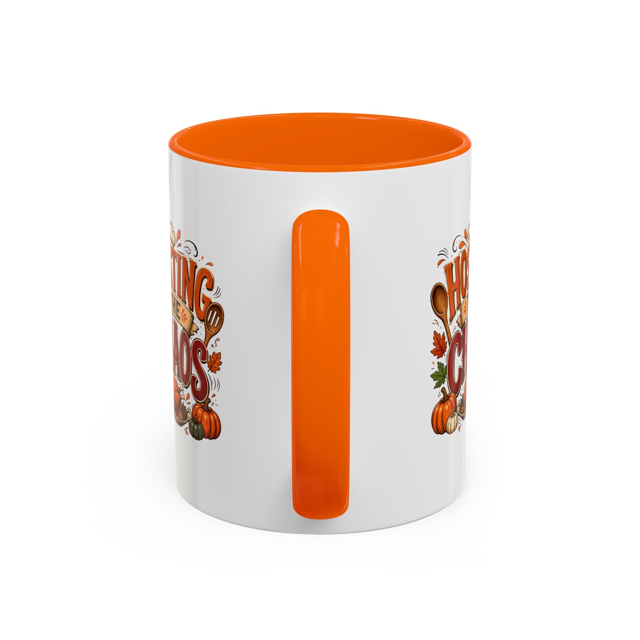 Thanksgiving Mug Hosting the Chaos Accent Coffee Mug — Thanksgiving Pumpkin Fall Kitchen Gift