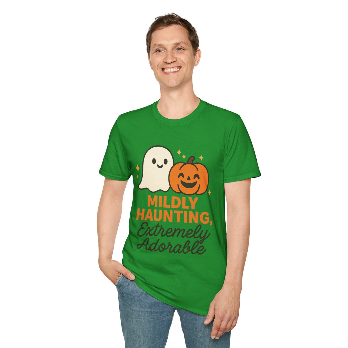 Mildly Haunting Extremely Adorable Ghost T-Shirt, Cute Halloween Pumpkin Tee - Trending Now - September 2026