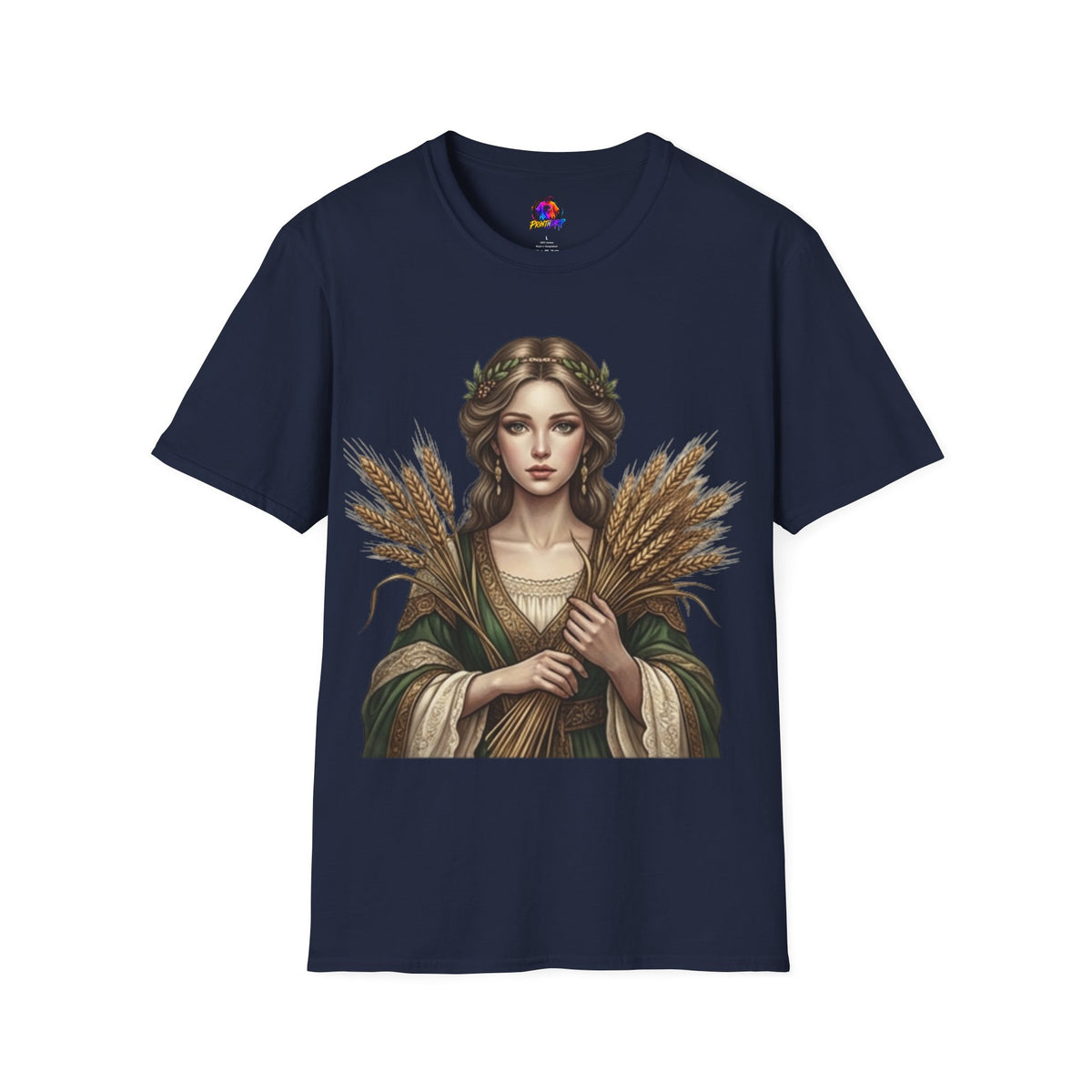 Goddess of Harvest T‑Shirt — Wheat Maiden Graphic Tee