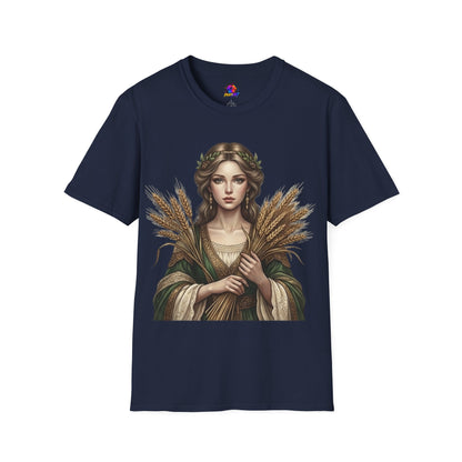 Goddess of Harvest T‑Shirt — Wheat Maiden Graphic Tee