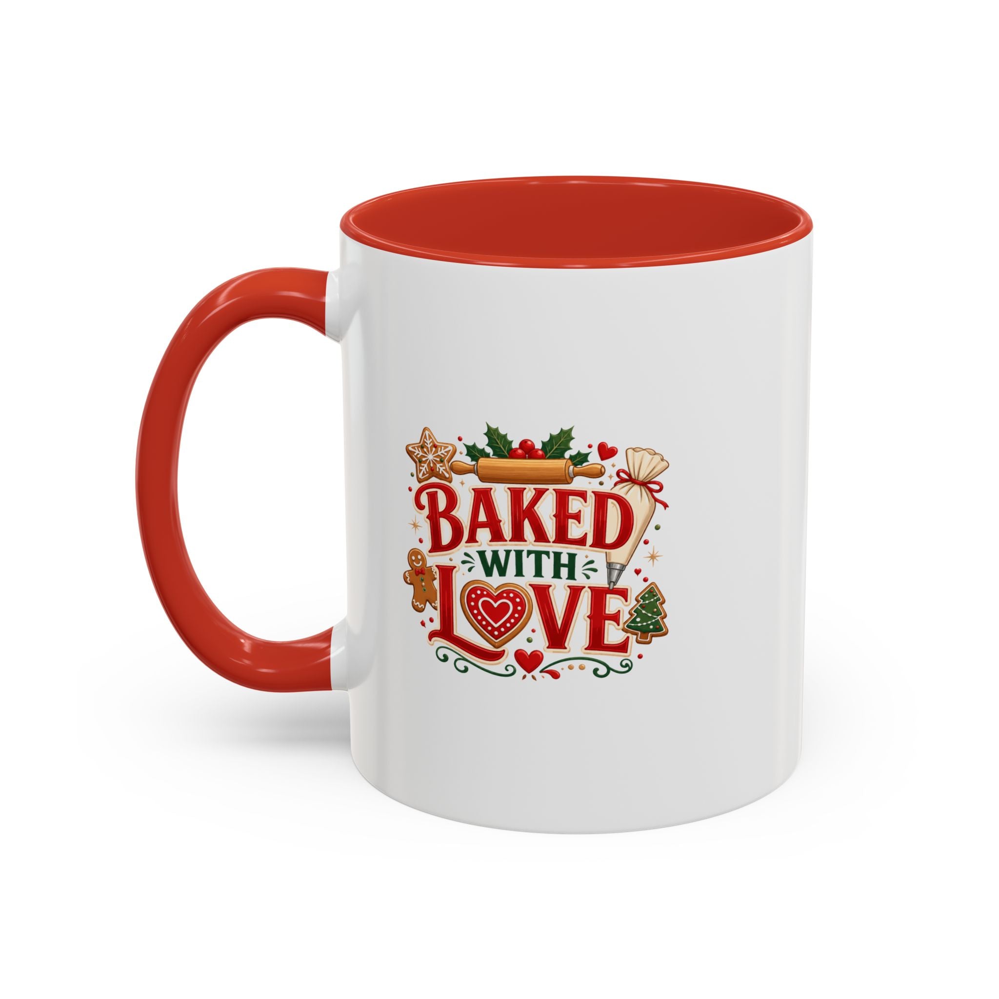 Baked With Love Coffee Mug — Holiday Baking Kitchen Gift