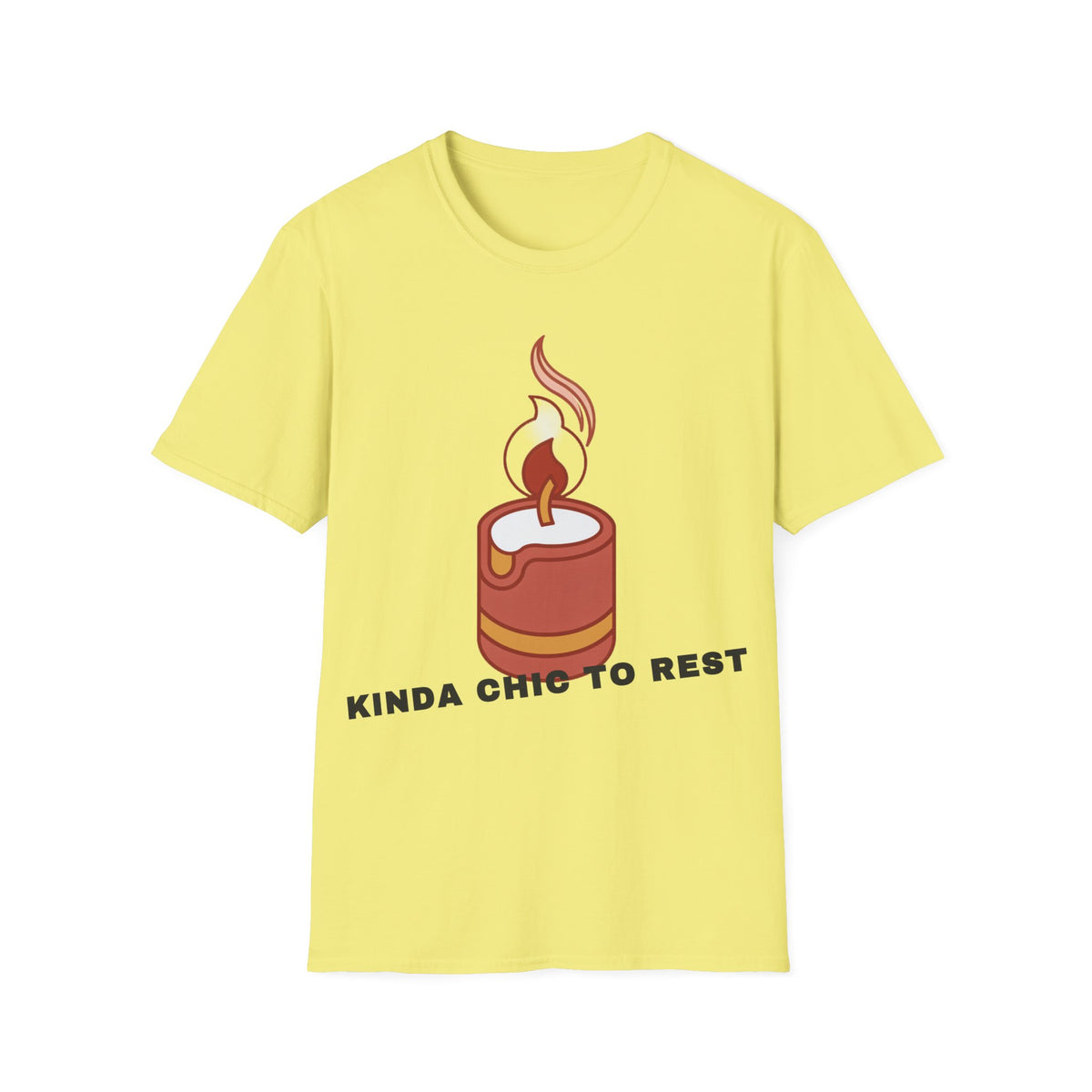 Candle Graphic T-Shirt — 'Kinda Lit' Cozy Candle Tee - Trending Now - September 2026