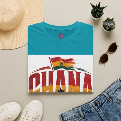 Ghana Flag Soccer T-Shirt — Retro Ghana Pride Football Tee
