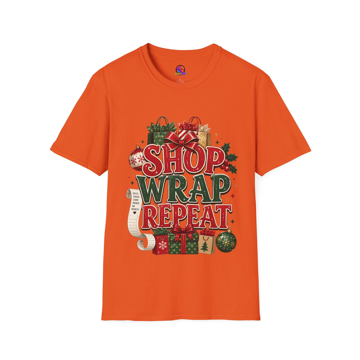 Christmas 'Shop Wrap Repeat' T-Shirt