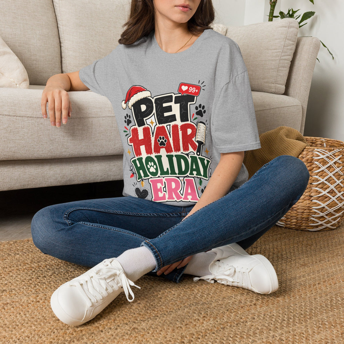 Pet Hair Holiday Tee — Funny Christmas Shirt for Pet Lovers