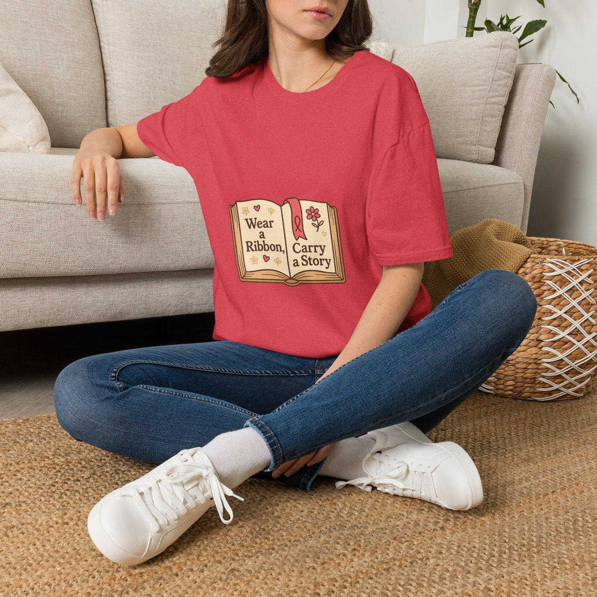 Book Lover T‑Shirt — "Wear a Ribbon, Carry a Story" Vintage Open Book Design - Trending Now - October 2026