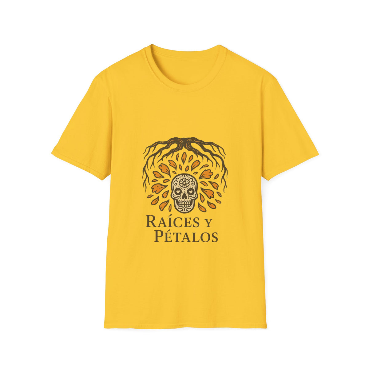 Raíces y Pétalos T-Shirt — Botanical Logo Tee - Trending Now - October 2026