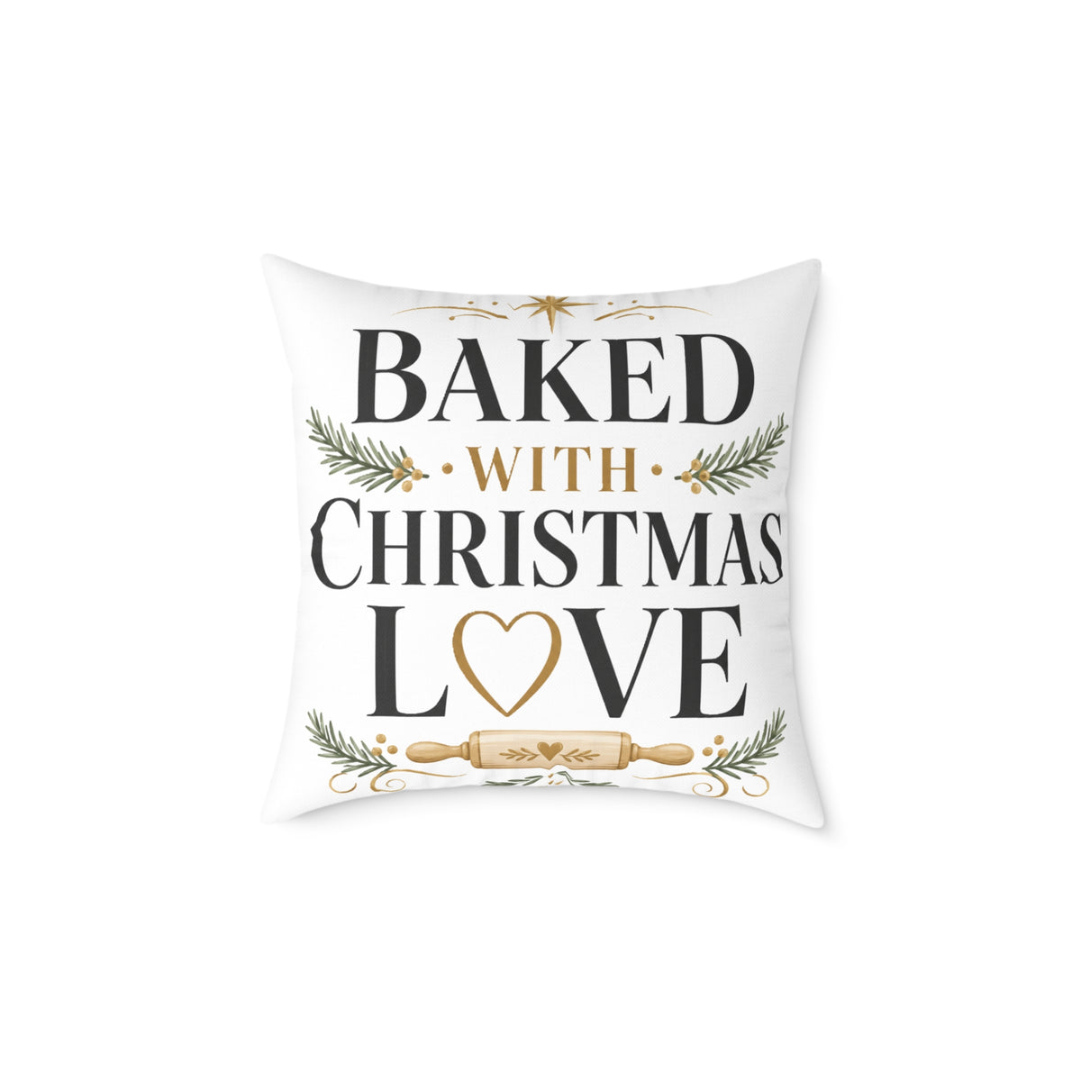 Christmas Baked with Christmas Love Pillow