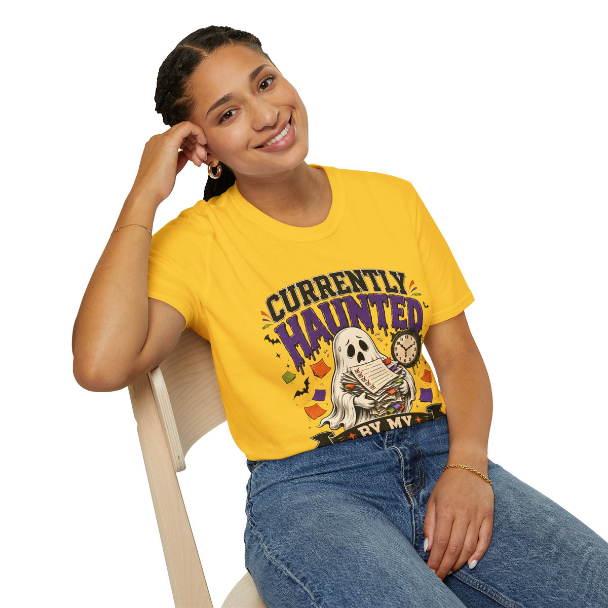Halloween Currently Haunted Unisex Softstyle T-Shirt