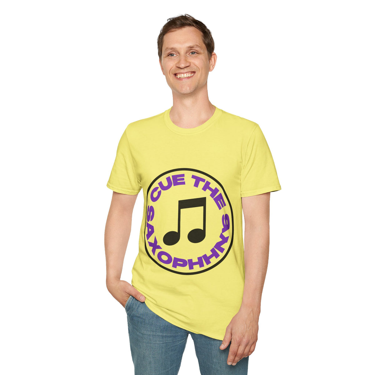 Cue the Saxophhhhne T-Shirt — Funny Saxophone Music Tee- Trending Now - September 2026