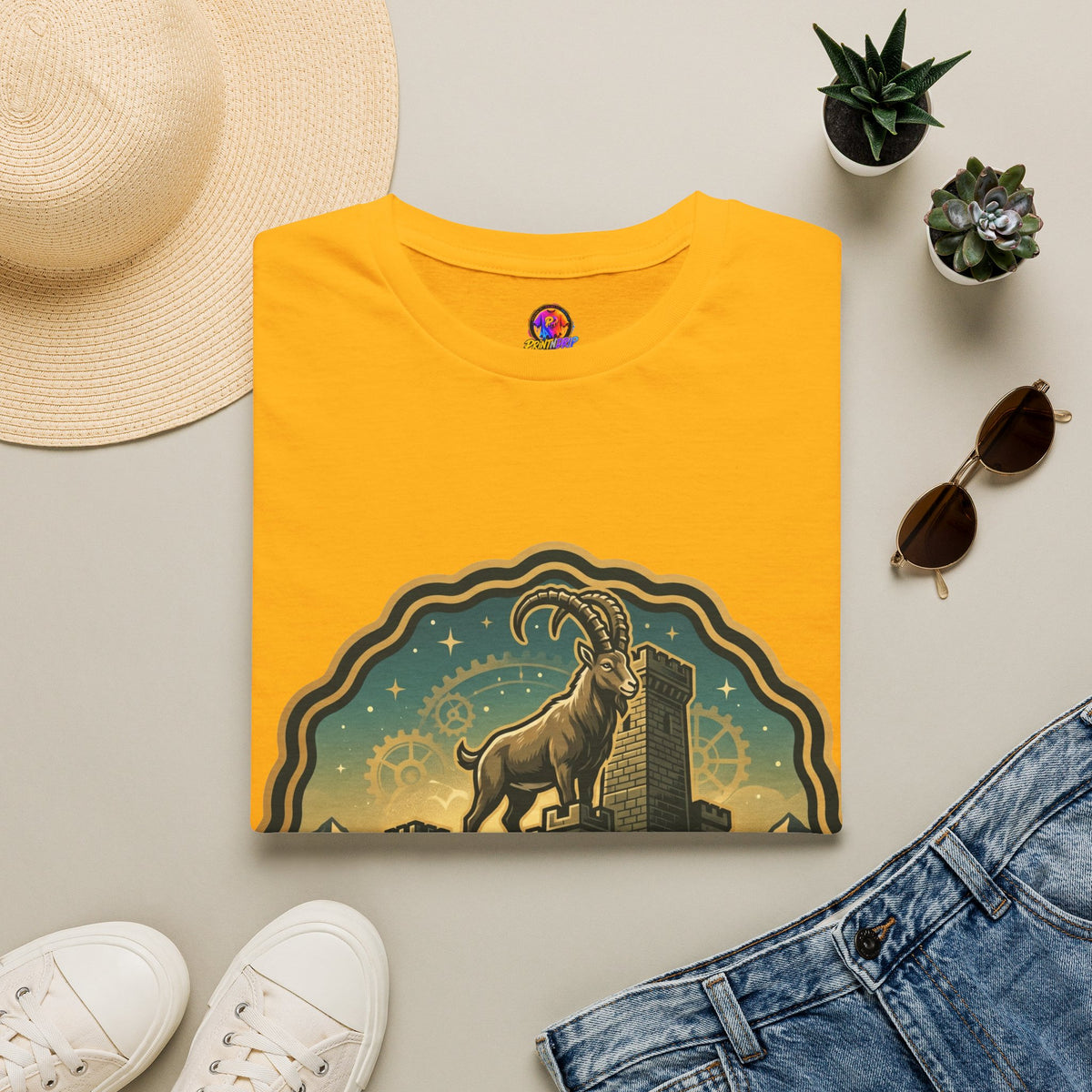 Capricorn Energy T-Shirt — "Silent Moves, Loud Results" Zodiac Tee