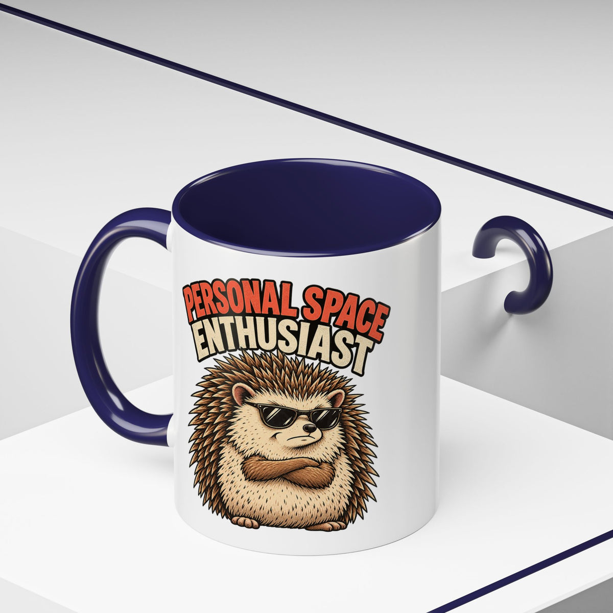 Funny And Witty "Personal Space Enthusiast" Accent Coffee Mug (11, 15oz)