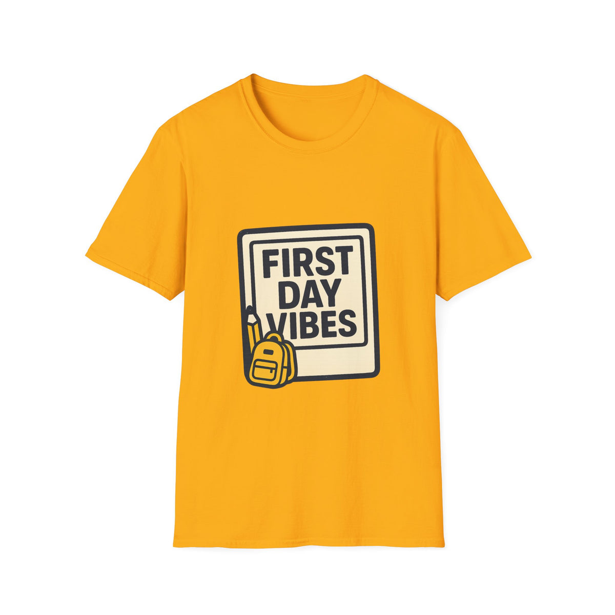 First Day Vibes T-Shirt — 'First Day' Retro Badge Tee - Trending Now - September 2026