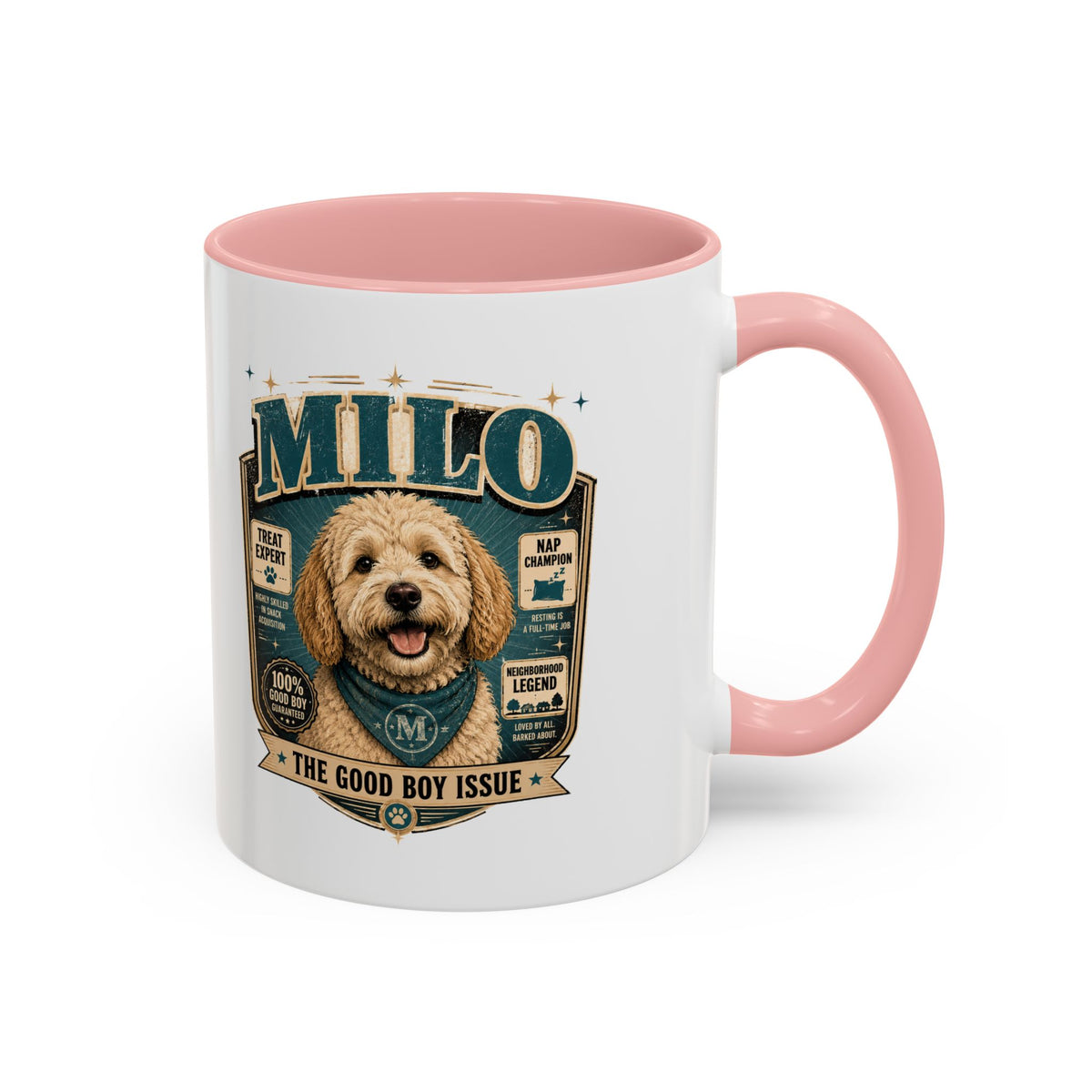 Milo Bailey Dog Dad Mom Accent Coffee Mug