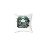 Gemini Zodiac Too Curious Square Poly Canvas Pillow
