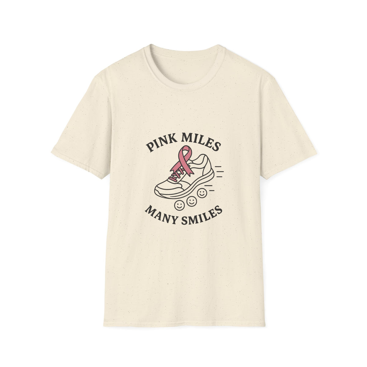 Breast Cancer Awareness T-Shirt — "Pink Miles Many Smiles" Ribbon Tee - Trending Now - October 2026