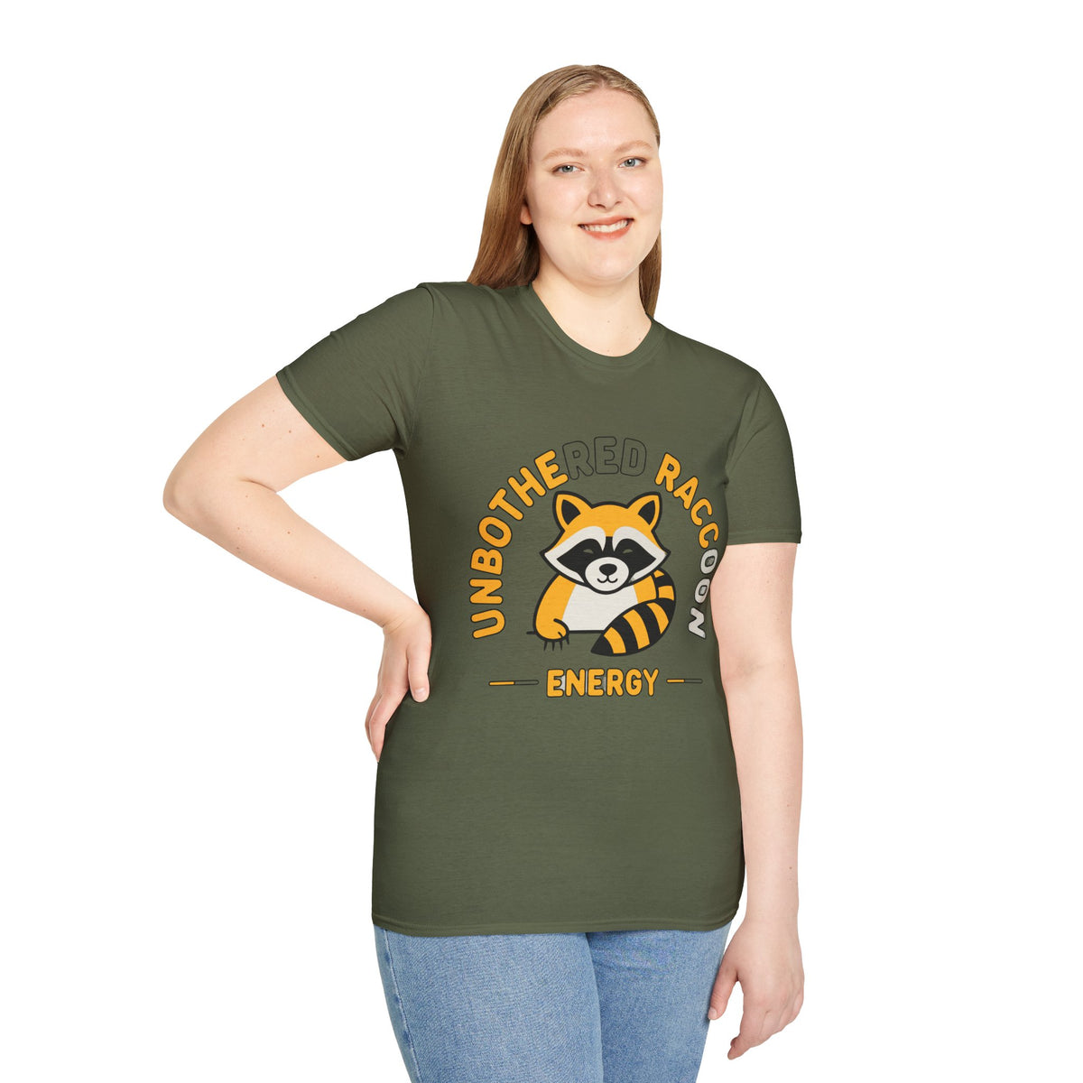Unbothered Raccoon T-Shirt — Cute Relaxed Graphic Tee ("Unbothered Raccoon Energy") - Trending Now - August 2026