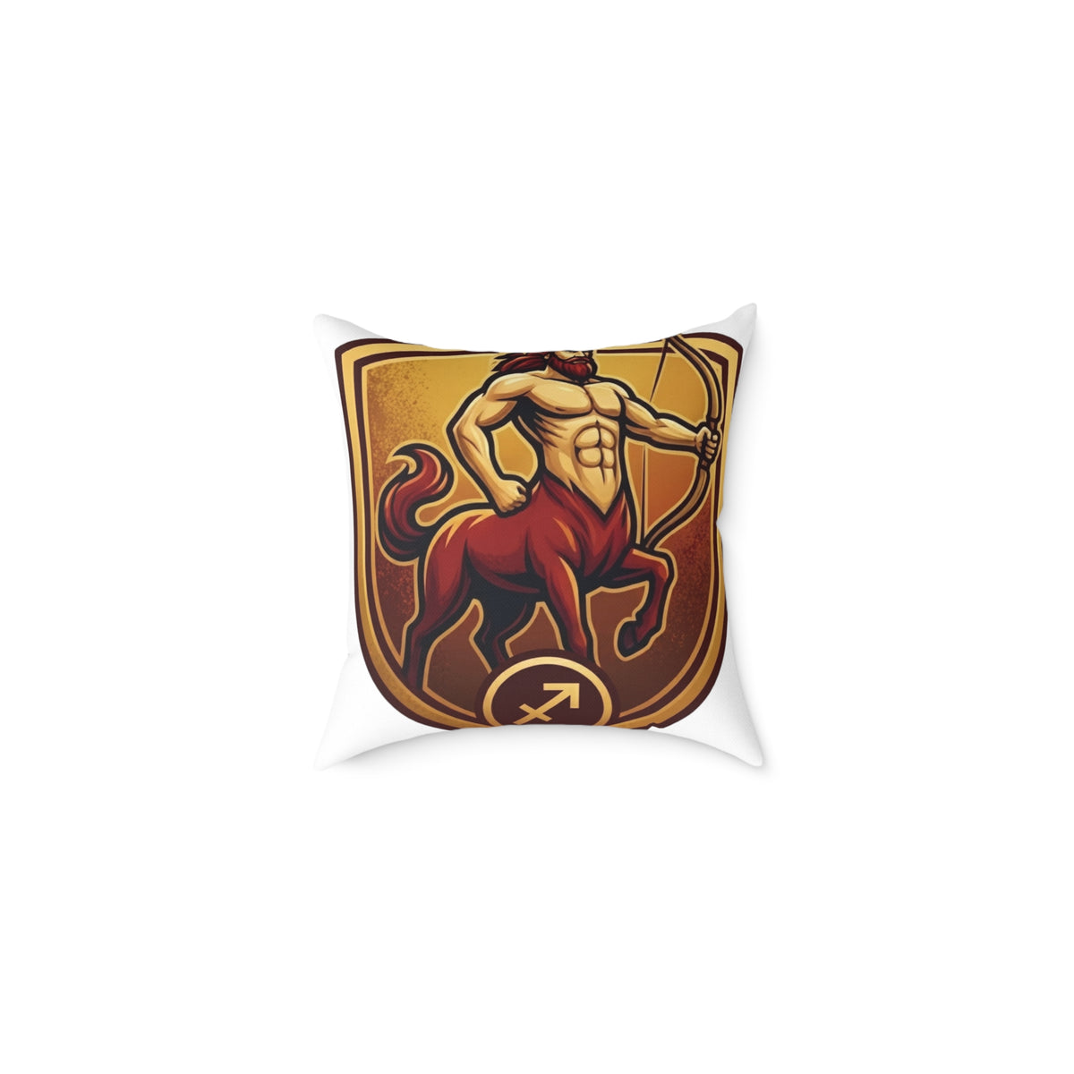 Sagittarius Zodiac Archer Arrow  Square Poly Canvas Pillow