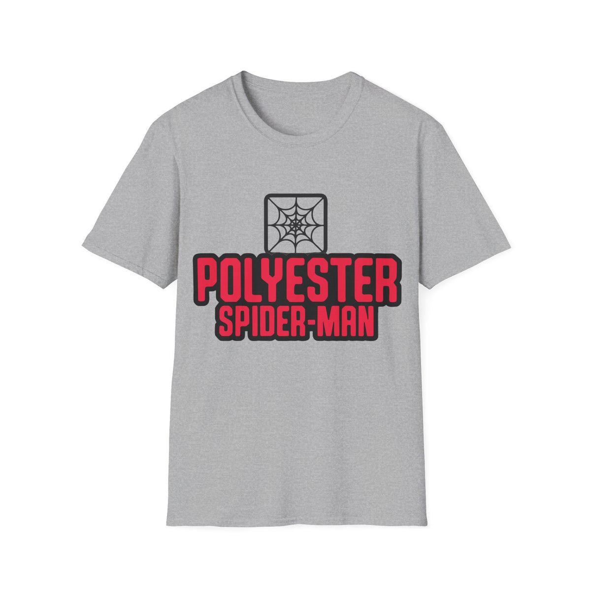 Spider-Man Polyester Graphic Tee — Bold Retro Logo Spiderweb T-Shirt - Trending Now - August 2026