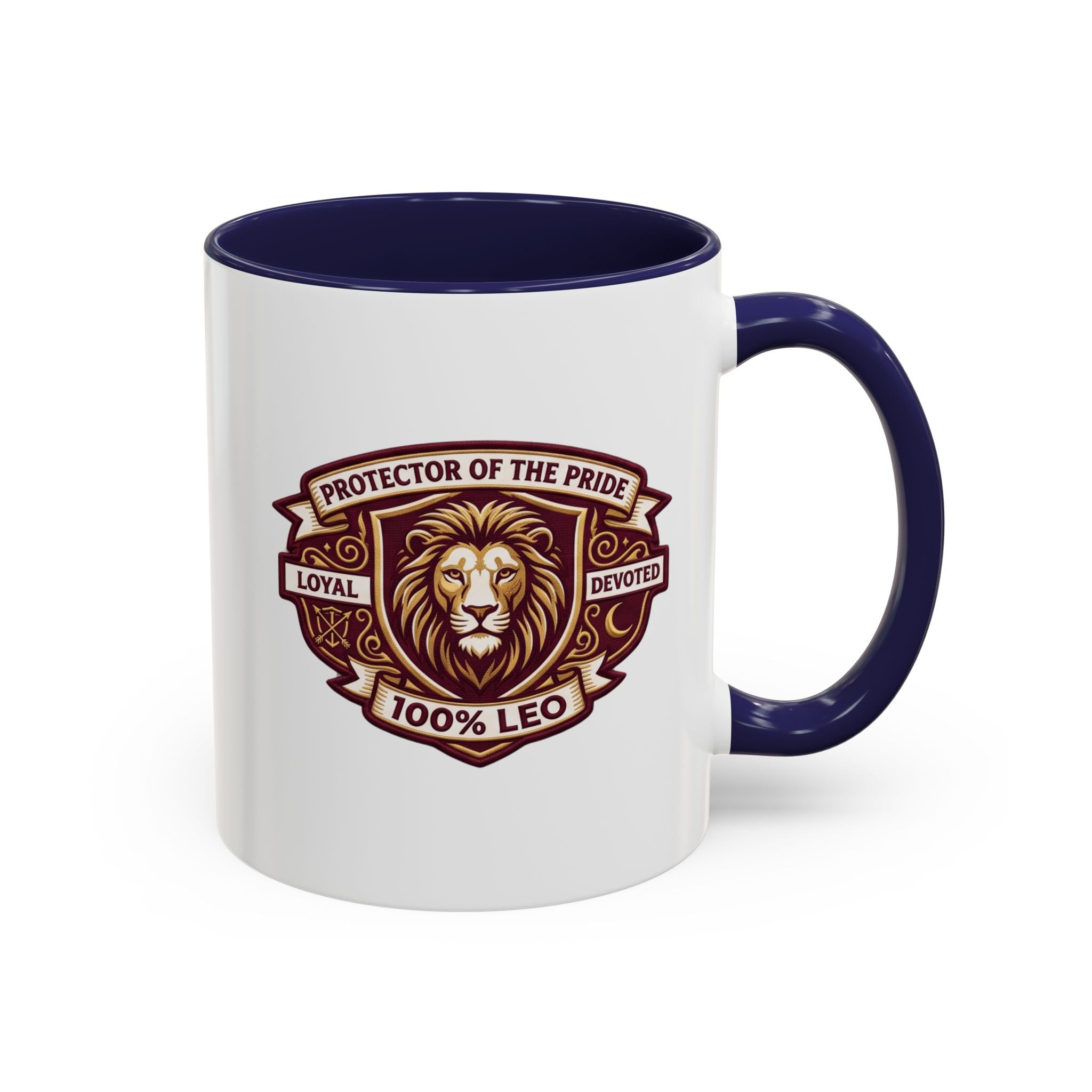 Leo Zodiac Coffee Mug — "Protector of the Pride" Lion Design (11/15 oz)