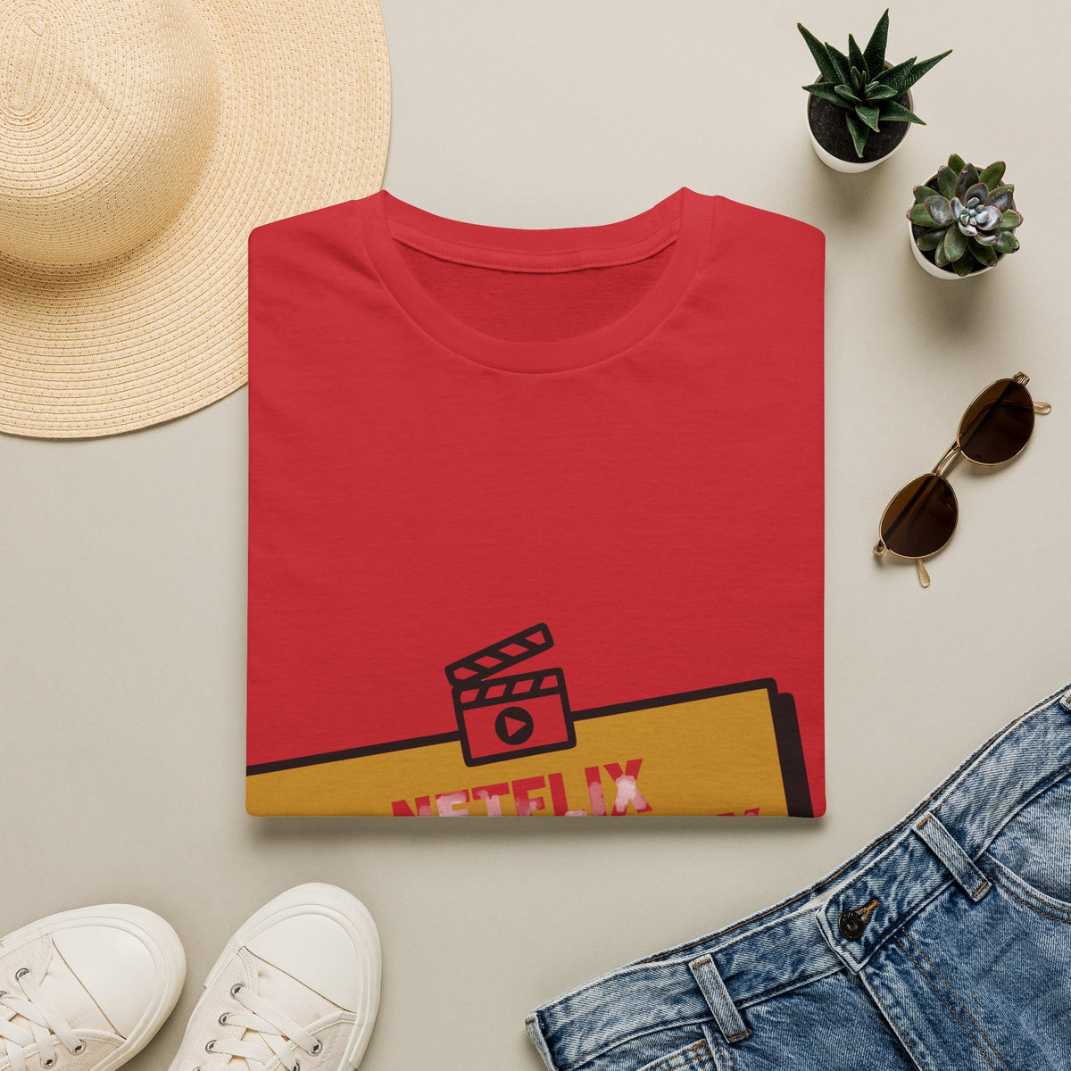 Netflix Documentary About Me Gold Block Badge T-Shirt - Funny Sarcastic Pop Culture Tee - Trending Now - September 2026