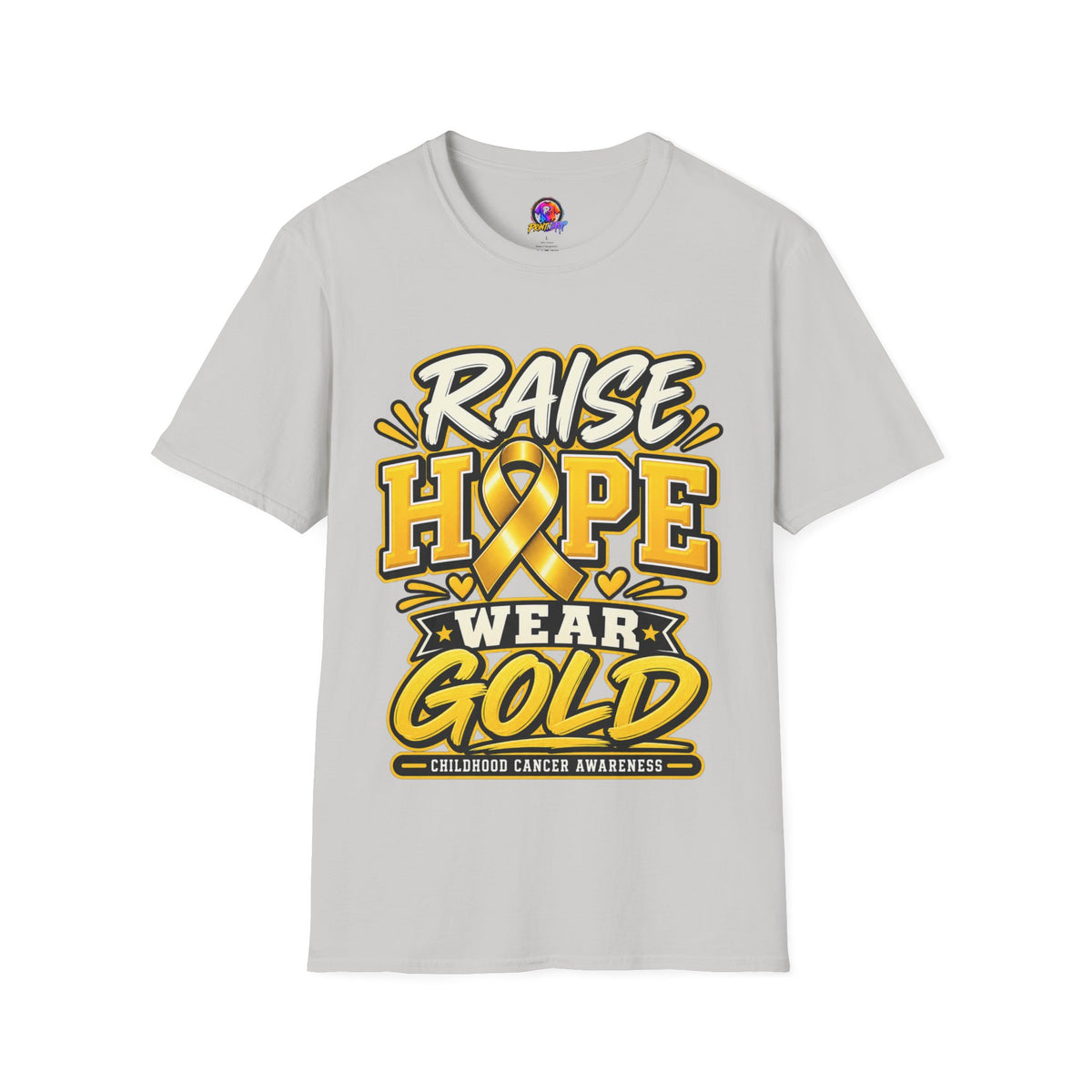 Raise Hope Wear Gold T-Shirt — Childhood Cancer Awareness