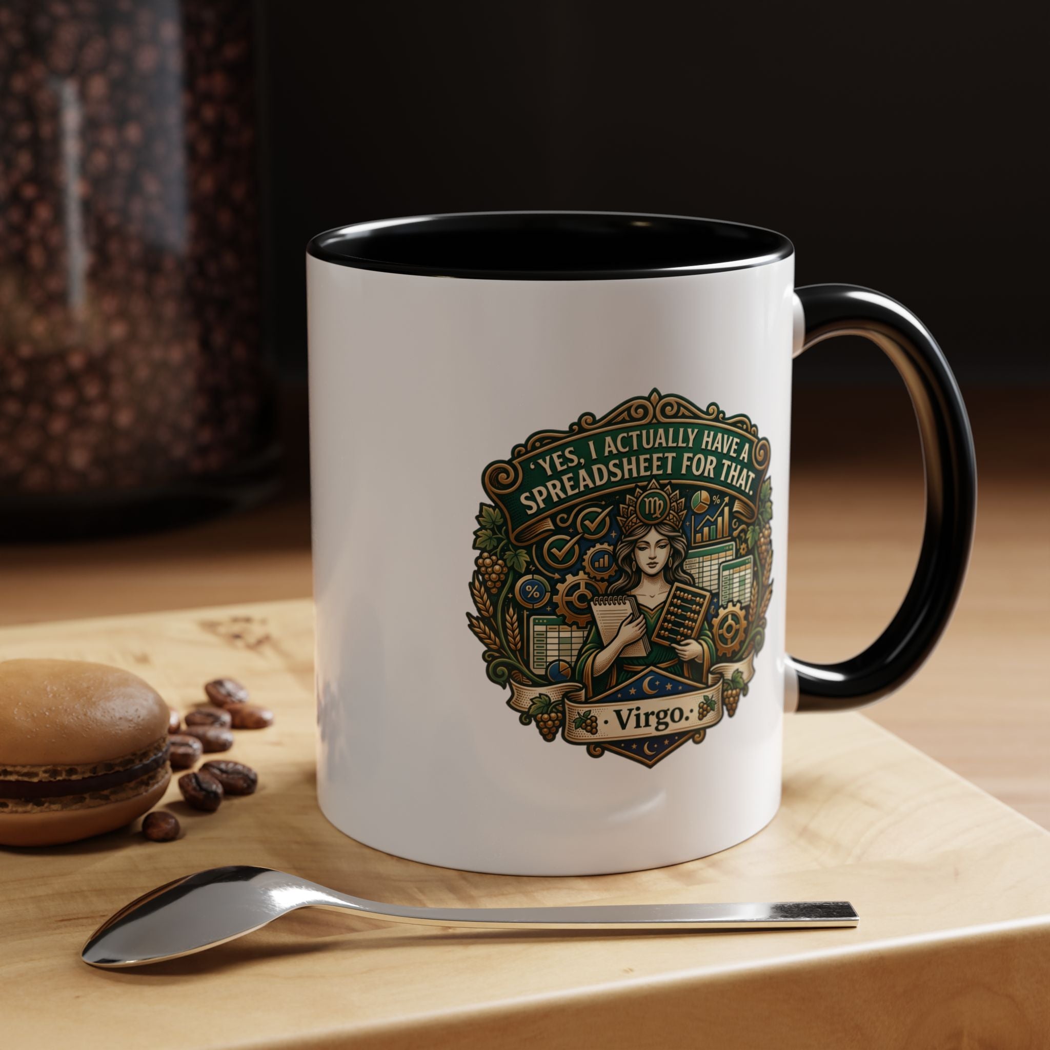 Virgo Coffee Mug - "Yes, I Actually Have a Spreadsheet for That" Accent Mug (11/15oz)