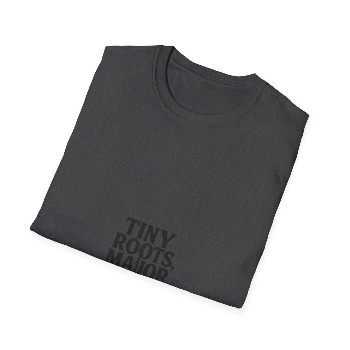 "Tiny Roots Major Flex" Funny Plant Parent Tee - Minimalist Houseplant Slogan White T-Shirt - Trending Now - September 2026