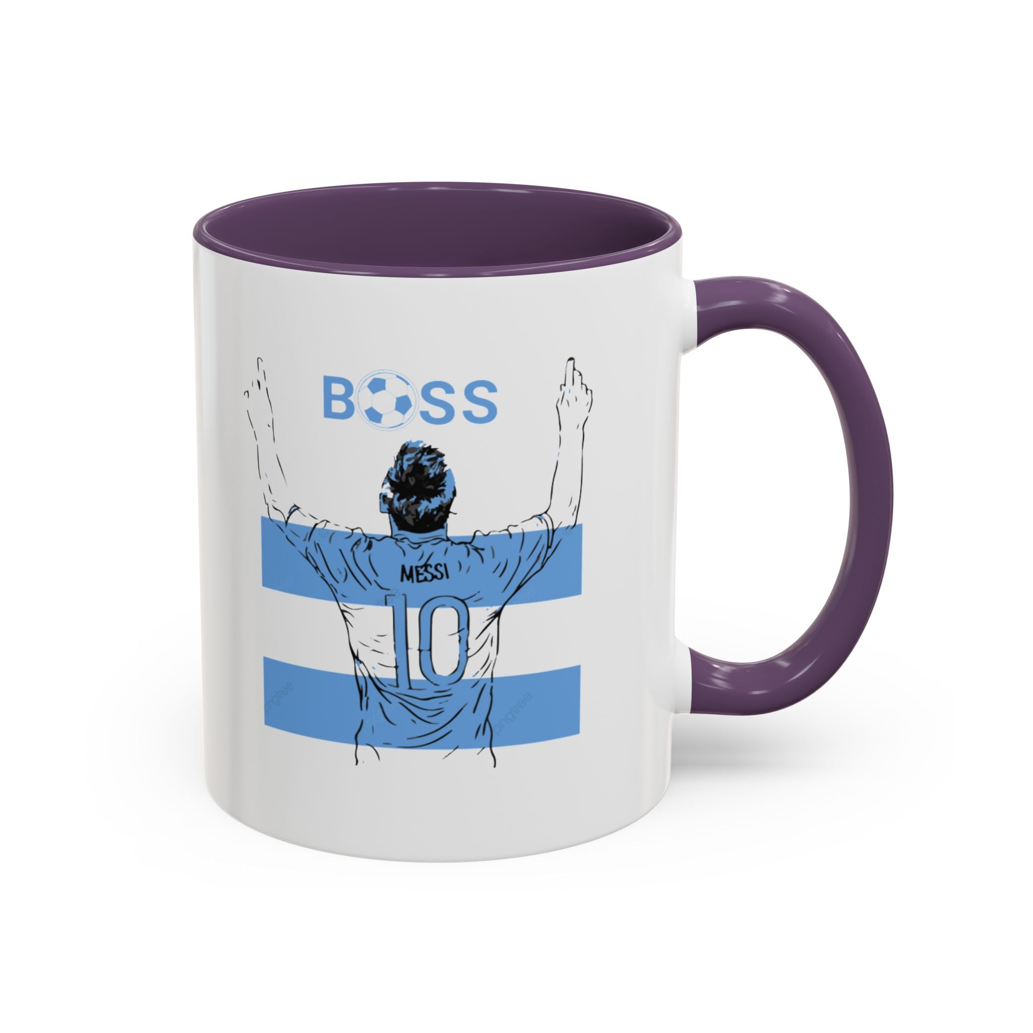 Boss Soccer Player Accent Coffee Mug —
