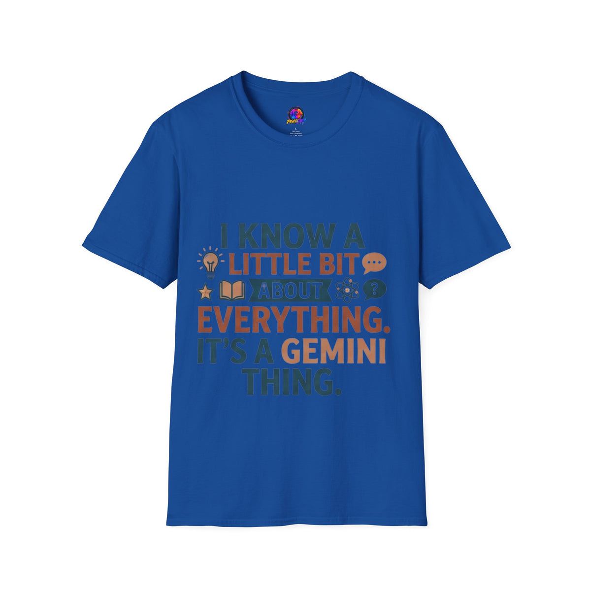 Gemini Funny Horoscope T‑Shirt — "I Know A Little Bit About Everything, It's A Gemini Thing"