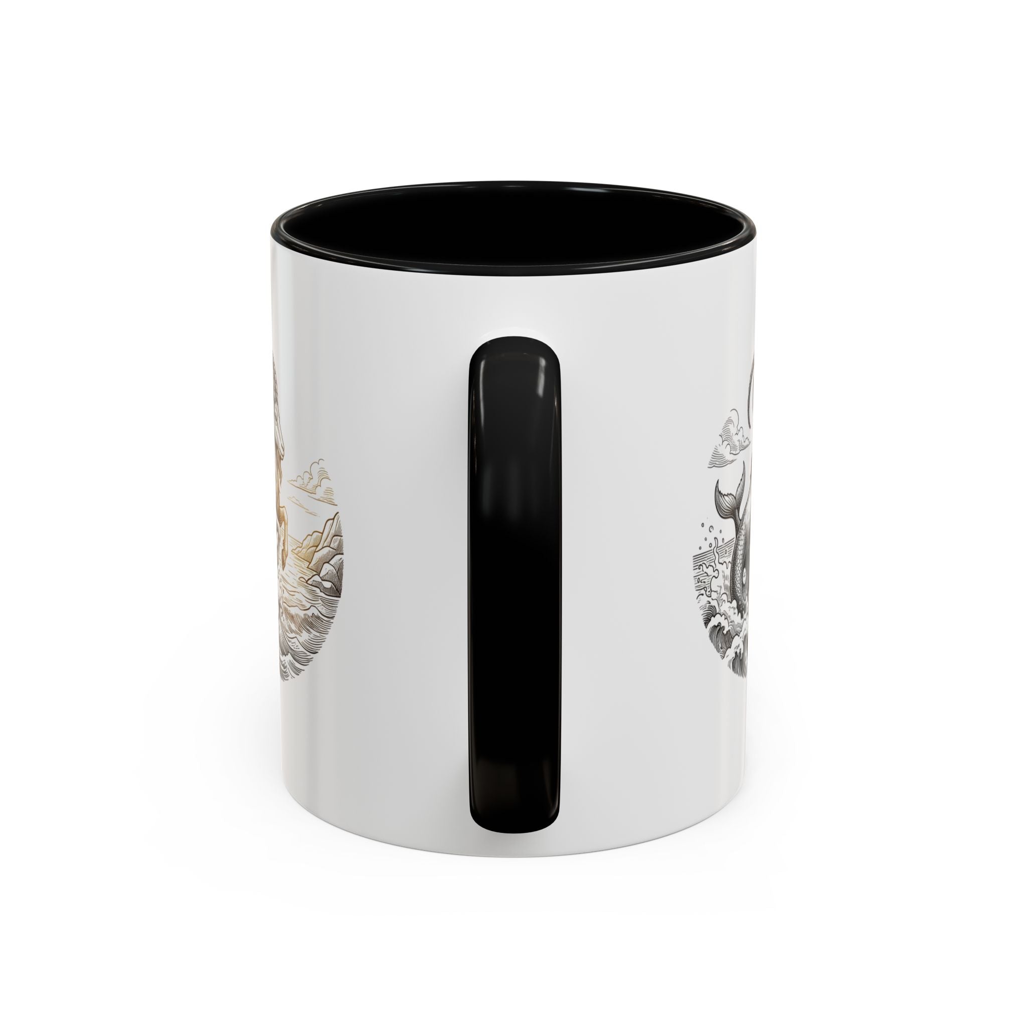Capricorn Goat Mermaid Coffee Mug — Zodiac Capricorn Accent Mug