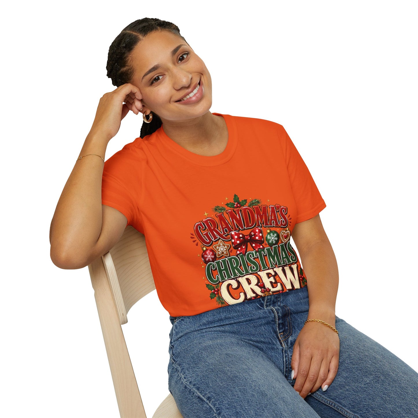 T-Shirt — Grandma's Christmas Crew Holiday Tee