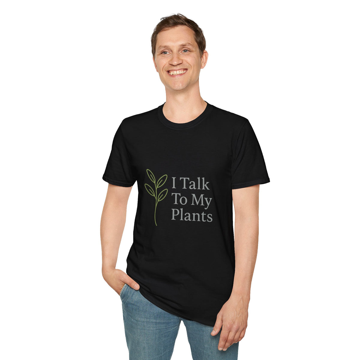 T-Shirt — "I Talk To My Plants" Minimalist Botanical Tee - Trending Now - August 2026