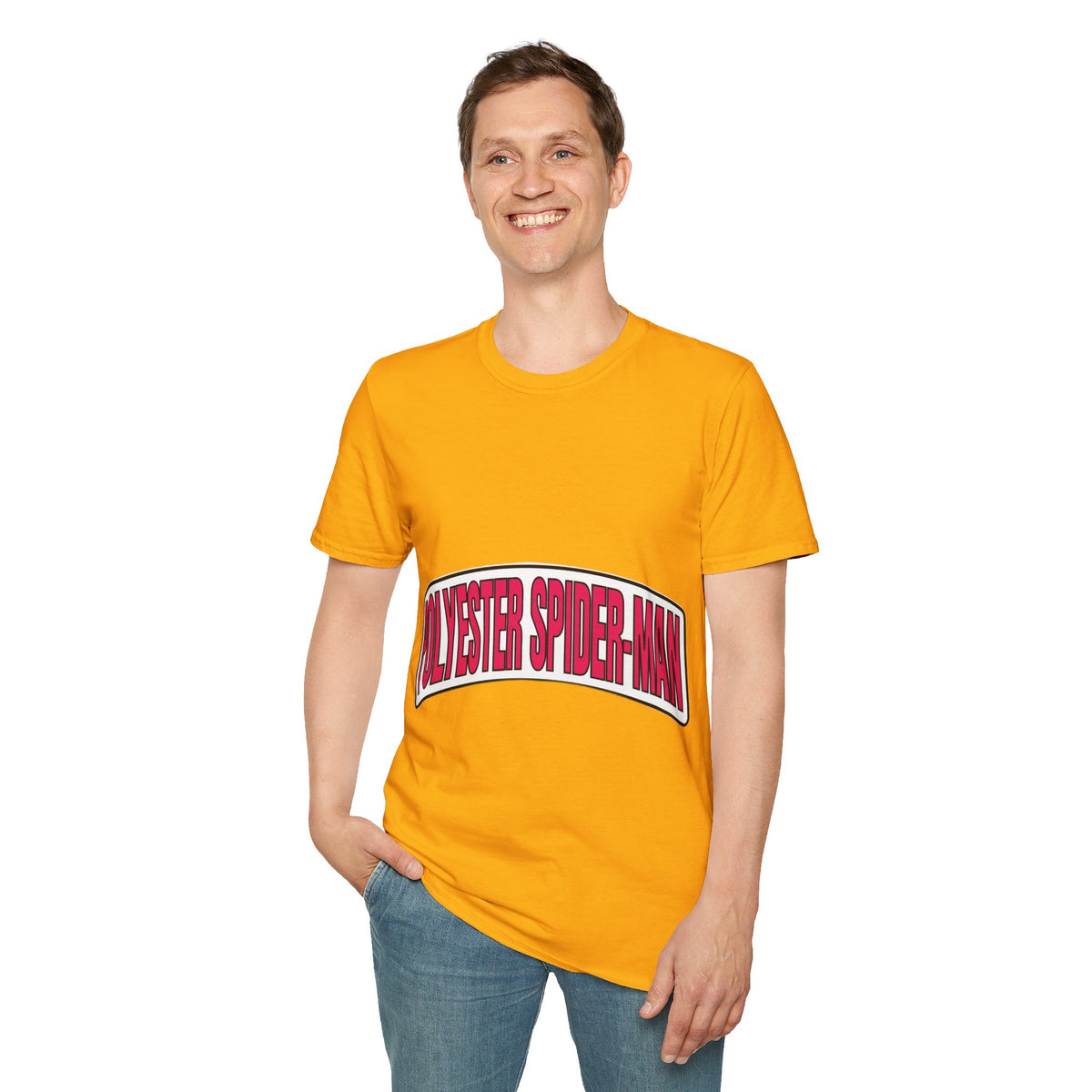 Polyester Spider-Man Retro Arch Tee - Funny Superhero Comic Graphic T-Shirt - Trending Now - September 2026