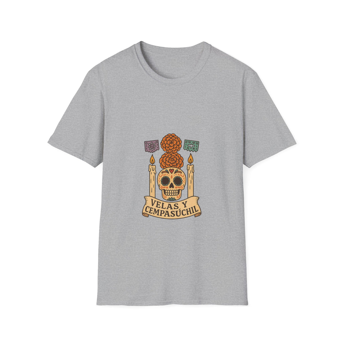 Day of the Dead Sugar Skull T-Shirt - Día de los Muertos Floral Skull Tee - Trending Now - October 2026