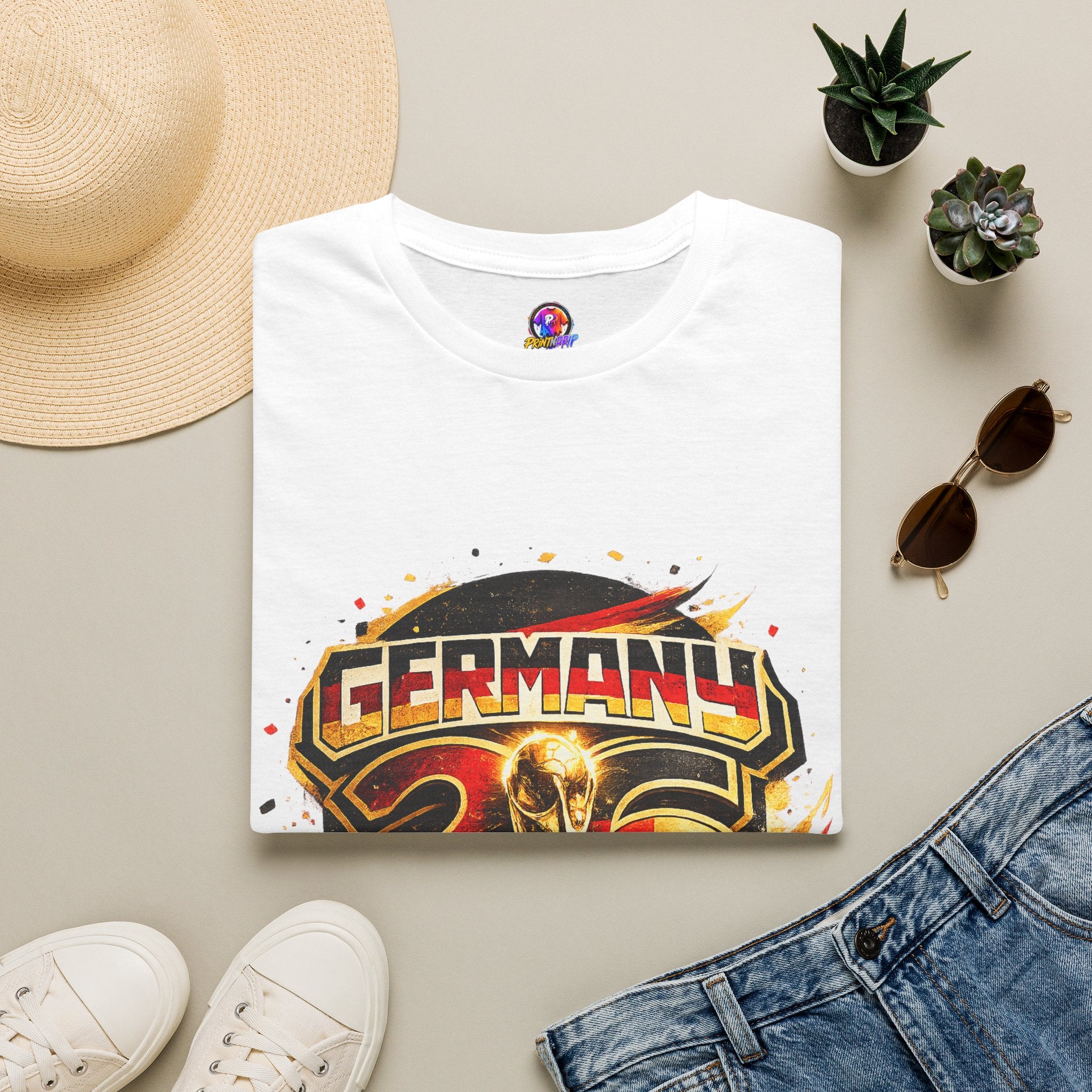 Germany 26 Skull Graphic T‑Shirt — Retro Soccer Fan Tee