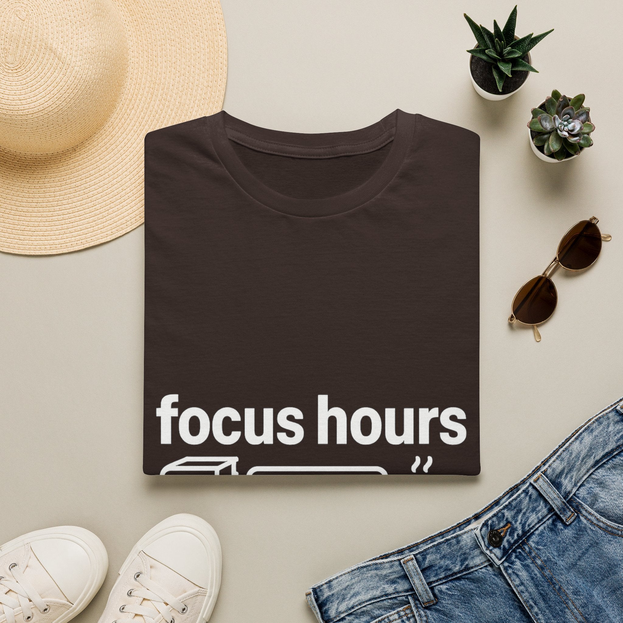 Focus Hours T-Shirt — "Focus Hours Currently Loading" Graphic Tee for Productivity & Remote Work - Trending Now - August 2026 Trends - Everyday T-Shirt