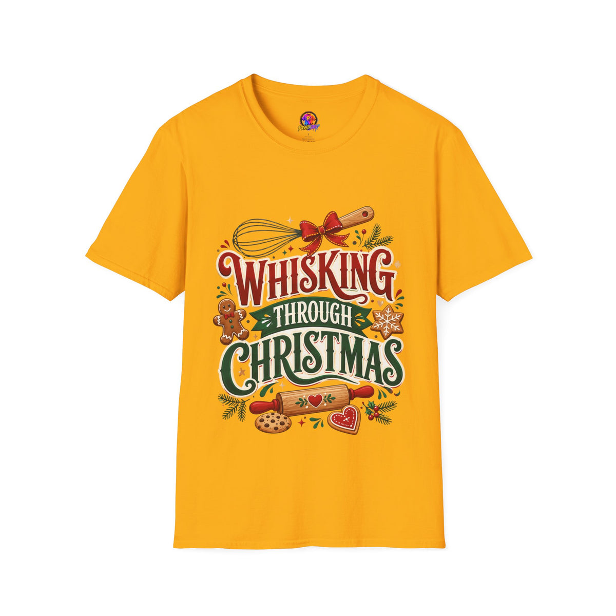 Christmas Baking T‑Shirt — "Whisking Through Christmas" Holiday Tee