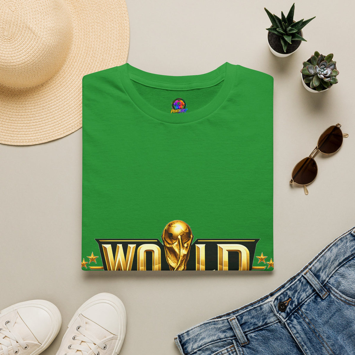 World Champions T-Shirt — Gold Trophy Sports Tee