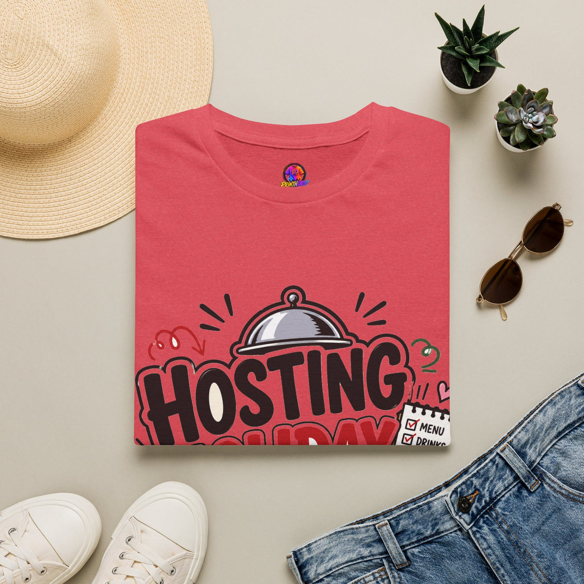 Hosting Holiday Chaos T-Shirt — Funny Christmas Party Host Tee