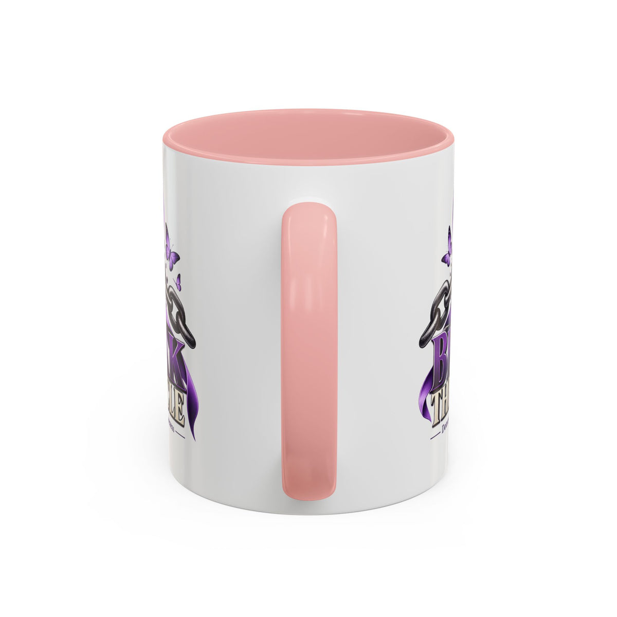 Break the Cycle Coffee Mug – Domestic Violence Awareness Purple Ribbon (11/15oz)