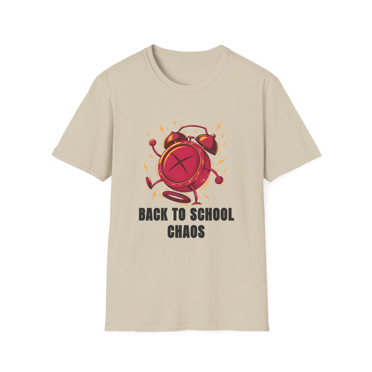 Back to School Chaos T-Shirt — Funny Alarm Clock Graphic Tee - Trending Now - August 2026
