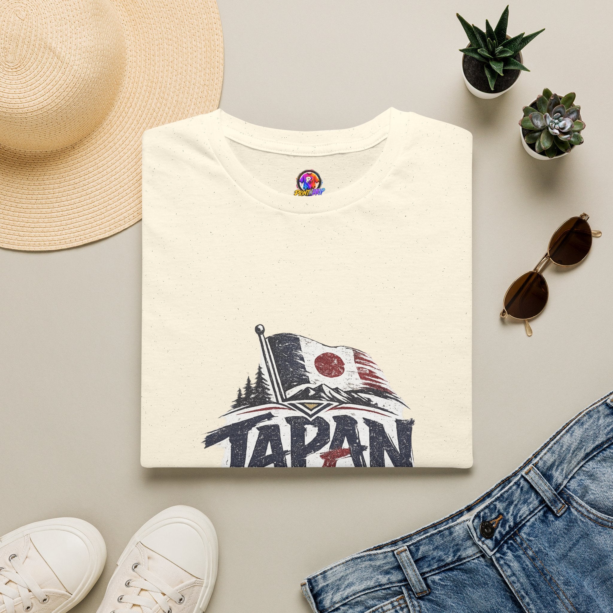 Japan Soccer T-Shirt – Vintage Flag & Crest Football Tee