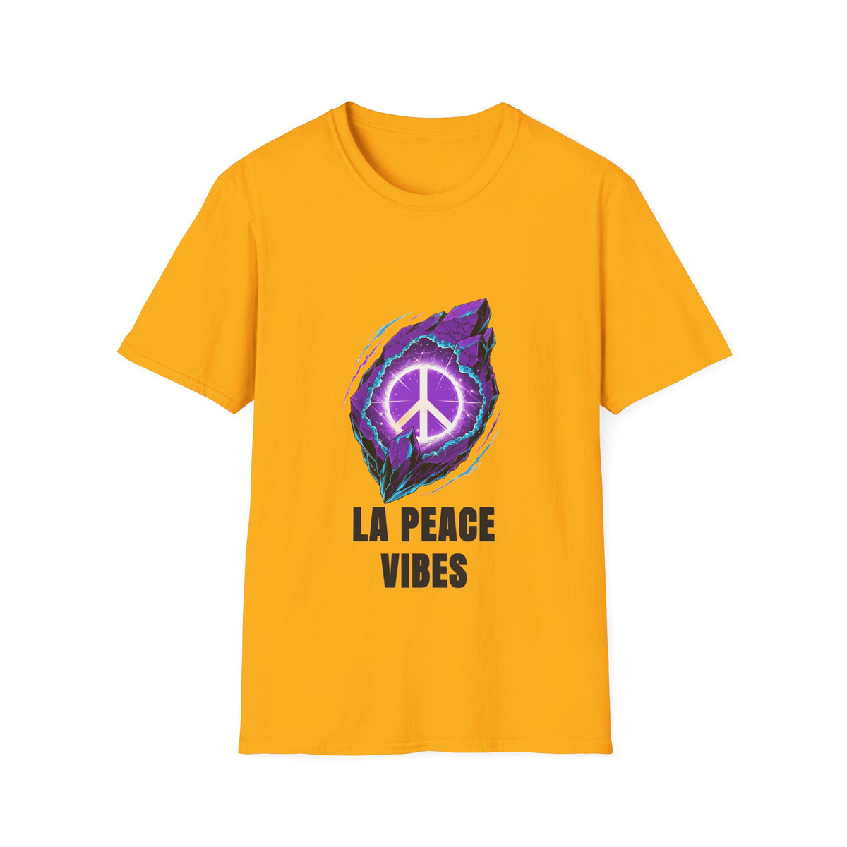 Peace Vibes T-Shirt — Purple Neon Peace Sign Graphic - Trending Now - August 2026
